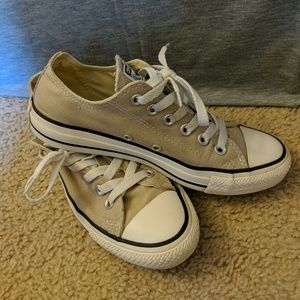 Tan Converse sneakers